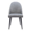 Silla Comercial para Comedor de Empresa - ZUO SILLOTH - Gris - Asiento y Respaldo Tapizados en Piel Sintética