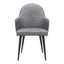 Silla Comercial para Food Court - ZUO SILLOTH - Gris - Asiento y Respaldo Tapizados en Piel Sintética