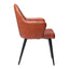 Silla Comercial para Food Court - ZUO SILLOTH - Café - Asiento y Respaldo Tapizados en Piel Sintética