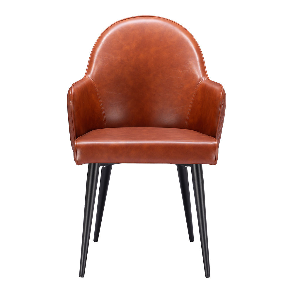 Silla Comercial para Food Court - ZUO SILLOTH - Café - Asiento y Respaldo Tapizados en Piel Sintética