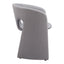 Silla Comercial para Desayunador - ZUO ROSYTH - Gris Pizarra - Asiento y Respaldo Tapizados en Lino Sintético