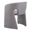 Silla Comercial para Desayunador - ZUO ROSYTH - Gris Pizarra - Asiento y Respaldo Tapizados en Lino Sintético