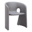 Silla Comercial para Desayunador - ZUO ROSYTH - Gris Pizarra - Asiento y Respaldo Tapizados en Lino Sintético