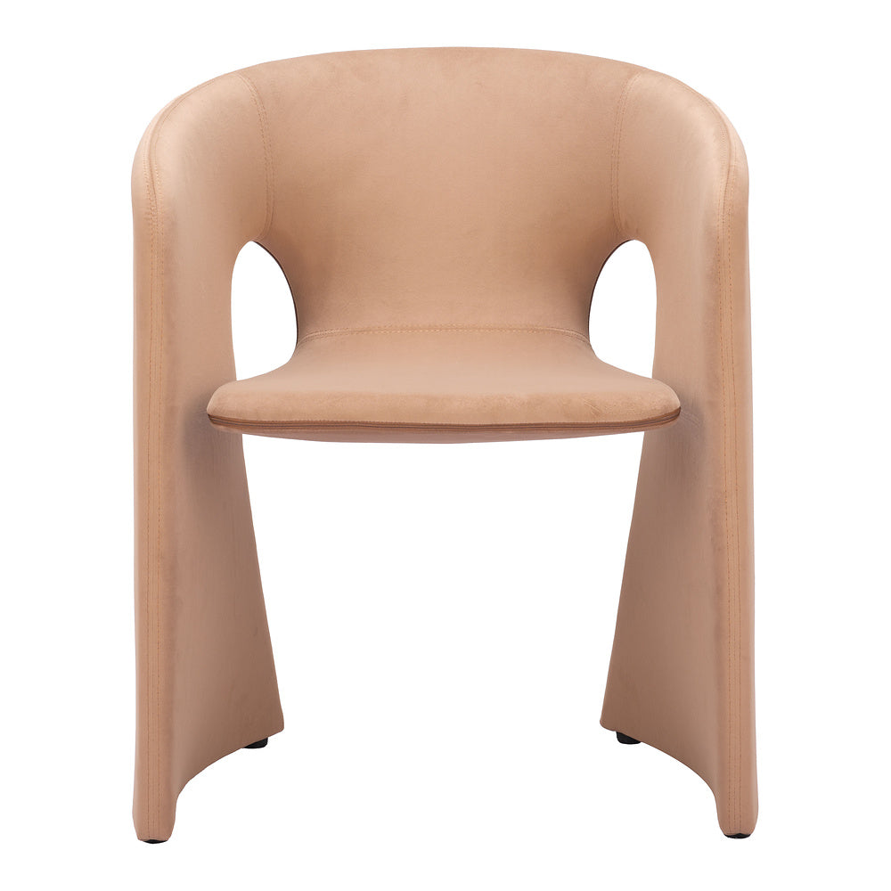 Silla Comercial para Desayunador - ZUO ROSYTH - Camel - Asiento y Respaldo Tapizados