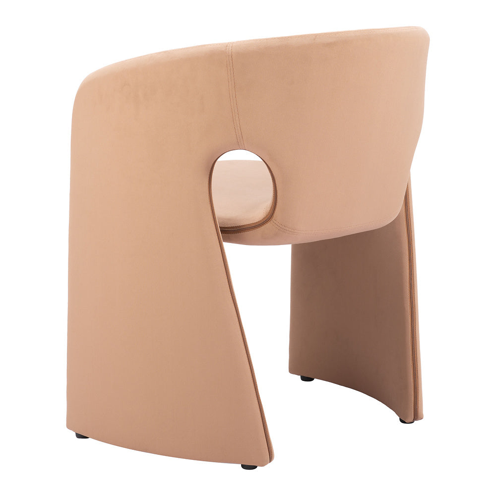 Silla Comercial para Desayunador - ZUO ROSYTH - Camel - Asiento y Respaldo Tapizados
