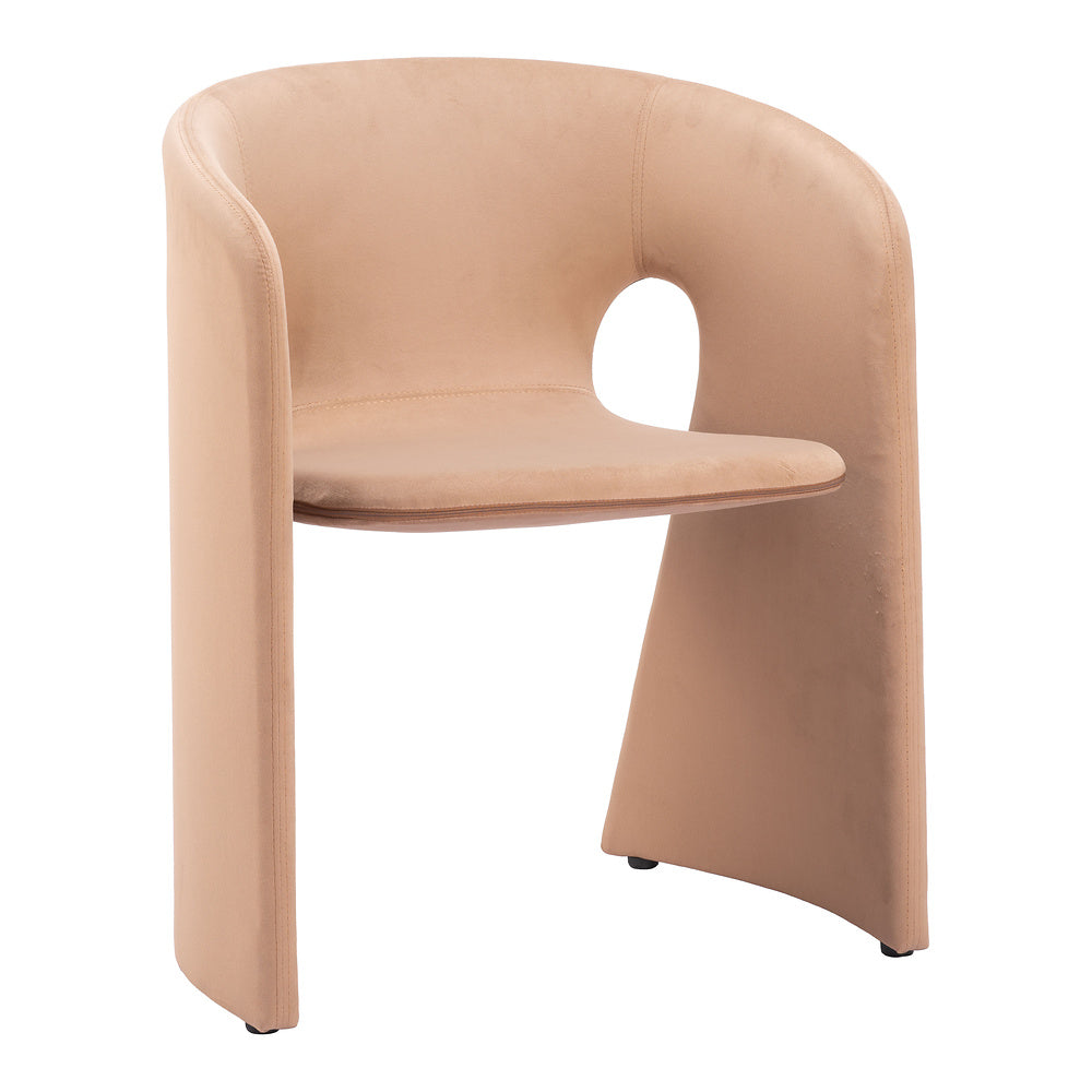 Silla Comercial para Desayunador - ZUO ROSYTH - Camel - Asiento y Respaldo Tapizados