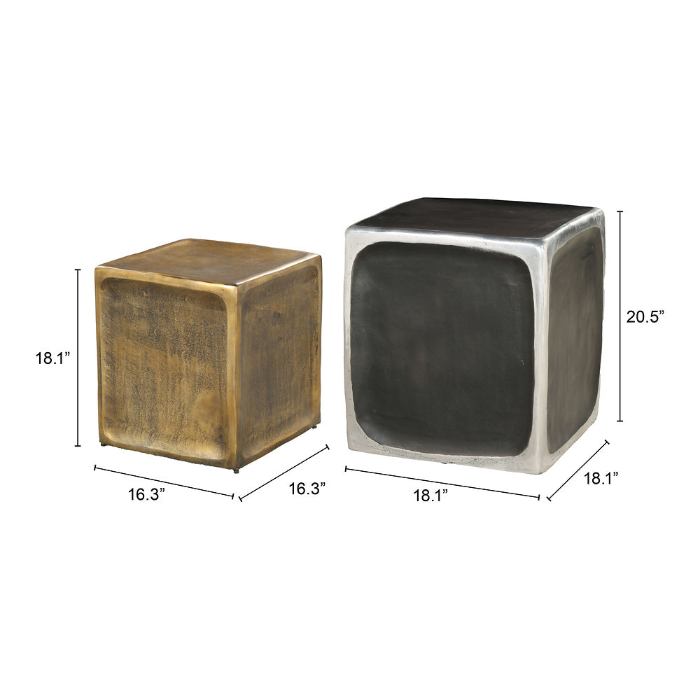 Mesa Auxiliar para Consultorio - ZUO BRICS - Multicolor - Estructura y Cubierta en Aluminio Pintado