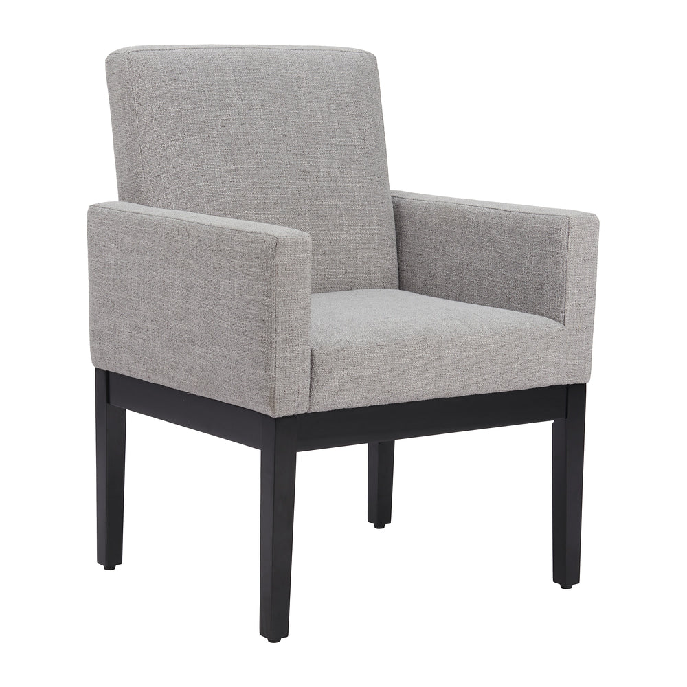 Silla Comercial para Hotel - ZUO SENZIL - Varios Colores - Asiento y Respaldo Tapizados en Lino Sintético - Gris