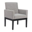 Silla Comercial para Hotel - ZUO SENZIL - Varios Colores - Asiento y Respaldo Tapizados en Lino Sintético - Gris