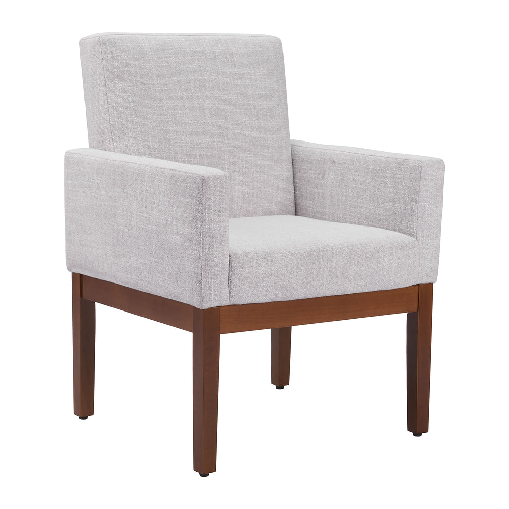 Silla Comercial para Hotel - ZUO SENZIL - Varios Colores - Asiento y Respaldo Tapizados en Lino Sintético - Marfil