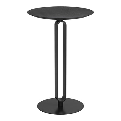 Mesa Mostrador para Barra de Hotel - ZUO DERRY - Negro - Cubierta de MDF Símil Madera y Estructura de Acero con Recubrimiento en Polvo