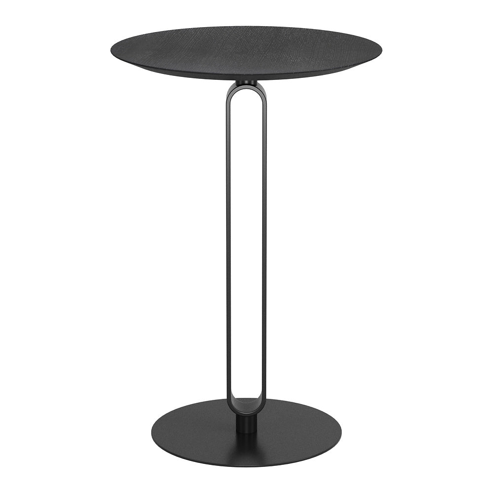 Mesa Mostrador para Barra de Hotel - ZUO DERRY - Negro - Cubierta de MDF Símil Madera y Estructura de Acero con Recubrimiento en Polvo