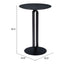 Mesa Mostrador para Barra de Hotel - ZUO DERRY - Negro - Cubierta de MDF Símil Madera y Estructura de Acero con Recubrimiento en Polvo