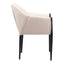 Silla Comercial para Cafetería - ZUO ANDOVER - Beige - Asiento y Respaldo Tapizados