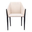 Silla Comercial para Cafetería - ZUO ANDOVER - Beige - Asiento y Respaldo Tapizados