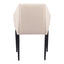Silla Comercial para Cafetería - ZUO ANDOVER - Beige - Asiento y Respaldo Tapizados
