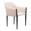 Silla Comercial para Cafetería - ZUO ANDOVER - Beige - Asiento y Respaldo Tapizados