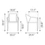 Silla Comercial para Cafetería - ZUO ANDOVER - Beige - Asiento y Respaldo Tapizados