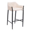Banco Alto para Restaurante - ZUO ANDOVER - Beige - Asiento y Respaldo Tapizados
