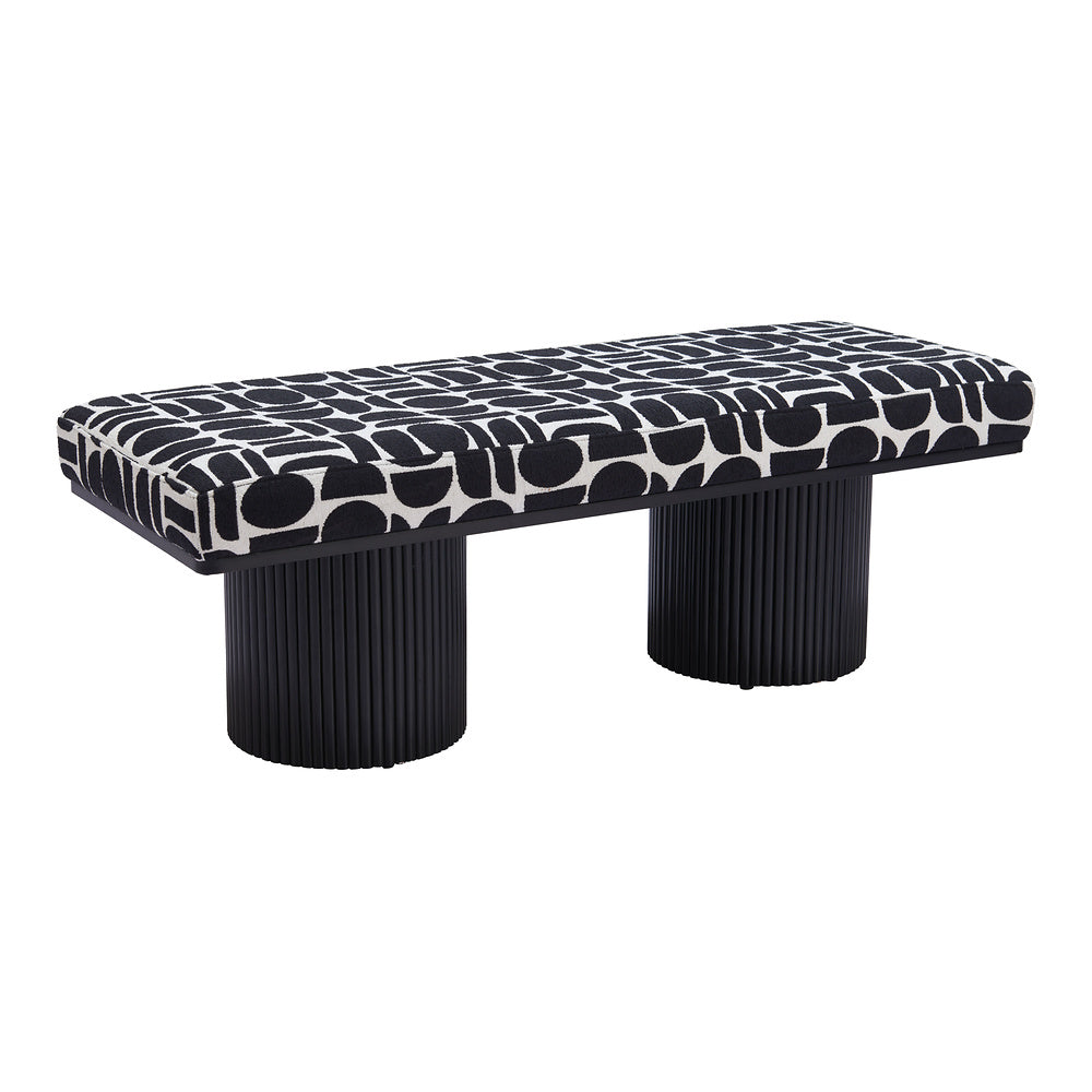 Banca para Sala de Espera 2 Plazas - ZUO BOTOIA - Varios Colores - Asiento y Respaldo Tapizados en Tejido Texturizado