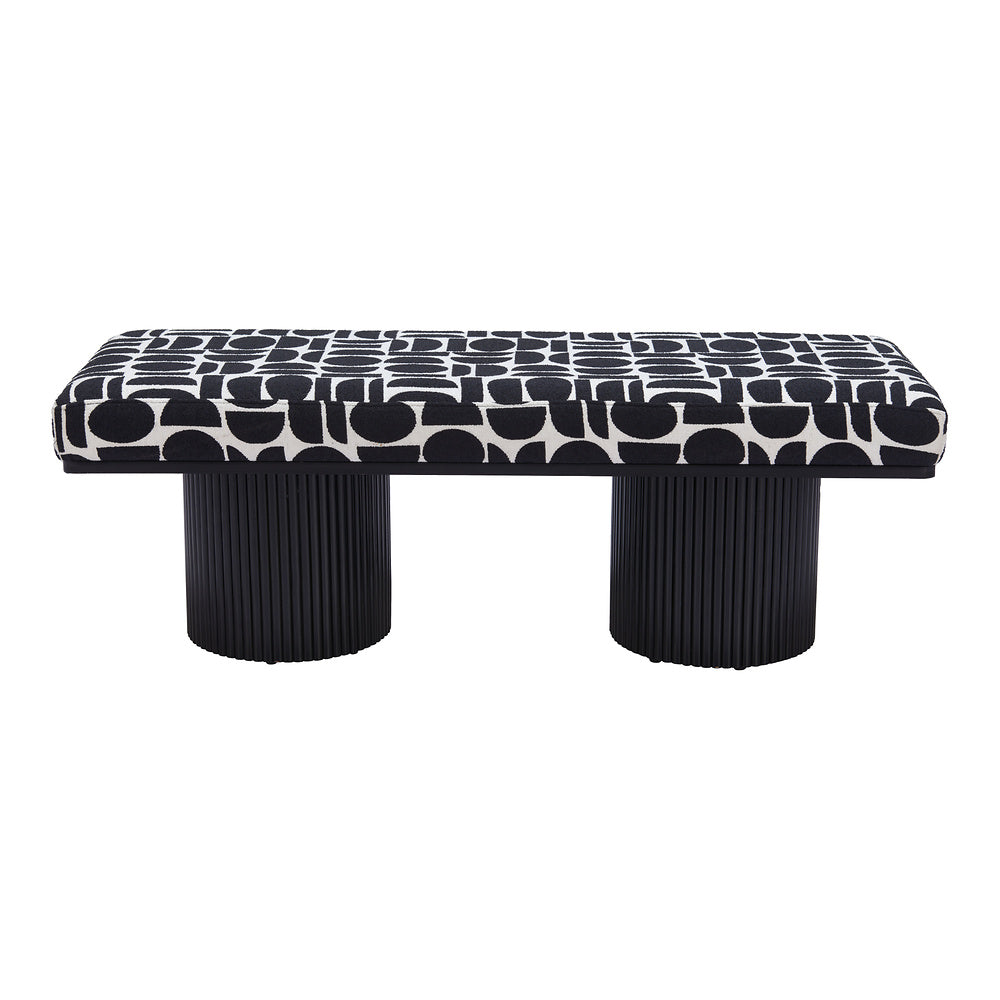 Banca para Sala de Espera 2 Plazas - ZUO BOTOIA - Varios Colores - Asiento y Respaldo Tapizados en Tejido Texturizado