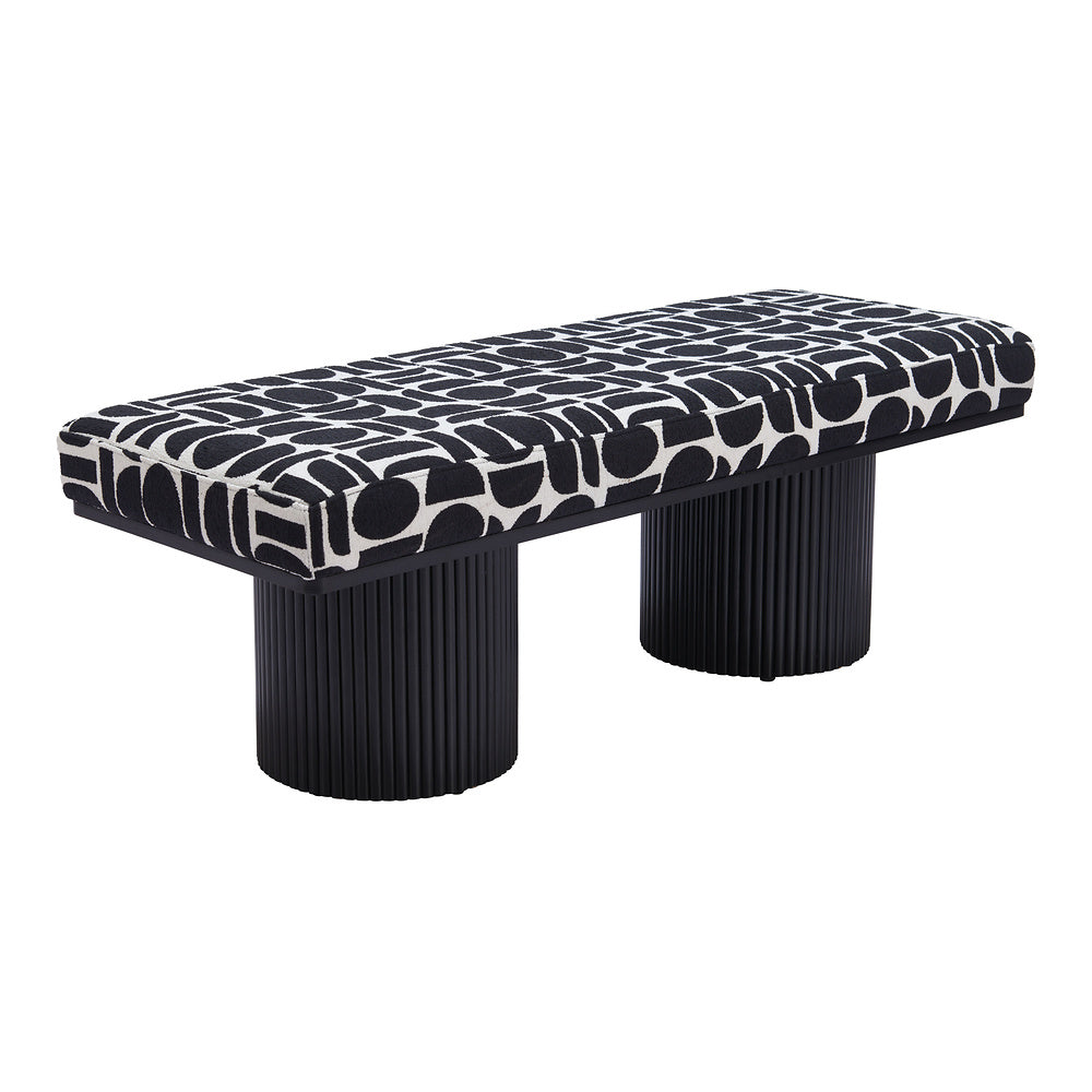 Banca para Sala de Espera 2 Plazas - ZUO BOTOIA - Varios Colores - Asiento y Respaldo Tapizados en Tejido Texturizado