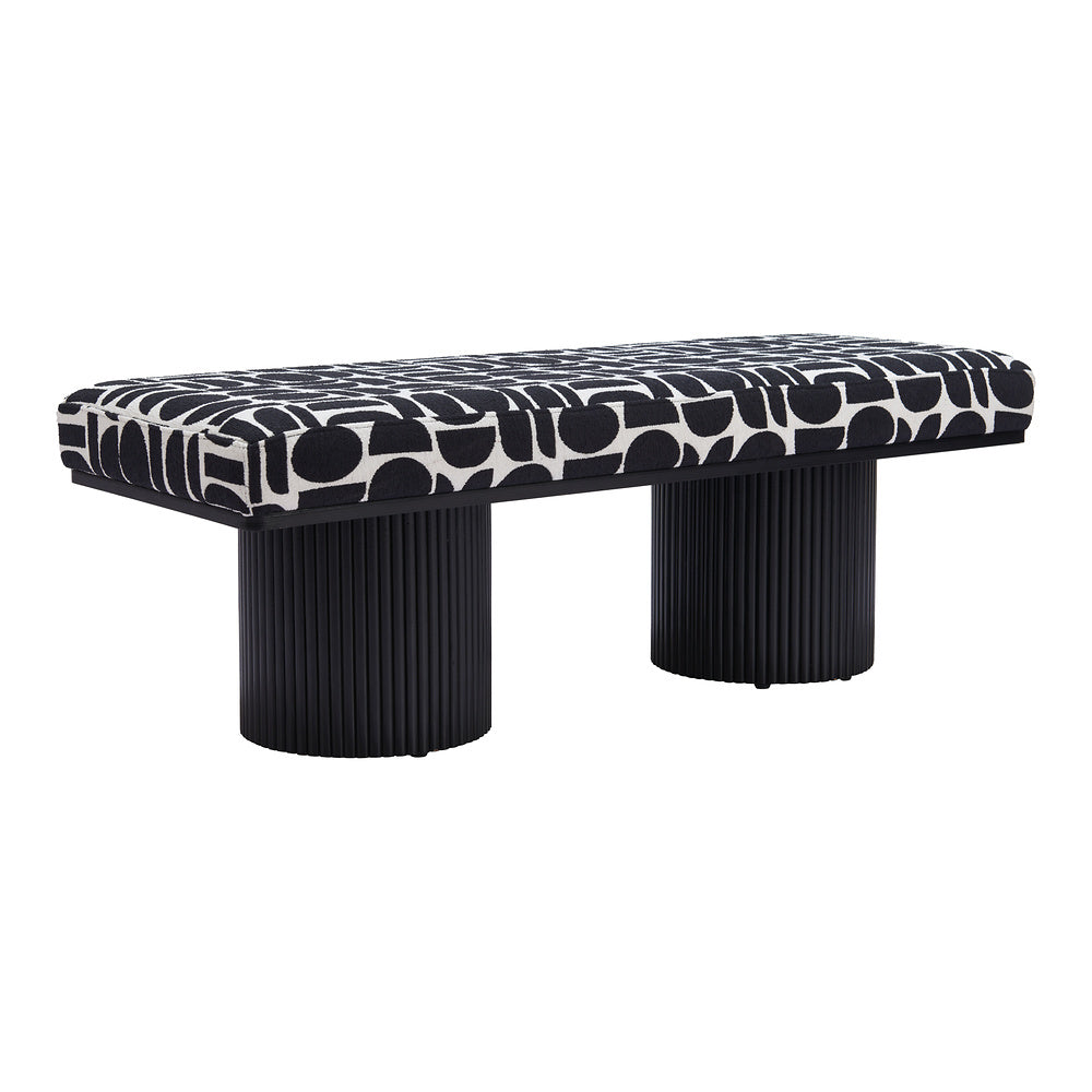 Banca para Sala de Espera 2 Plazas - ZUO BOTOIA - Varios Colores - Asiento y Respaldo Tapizados en Tejido Texturizado