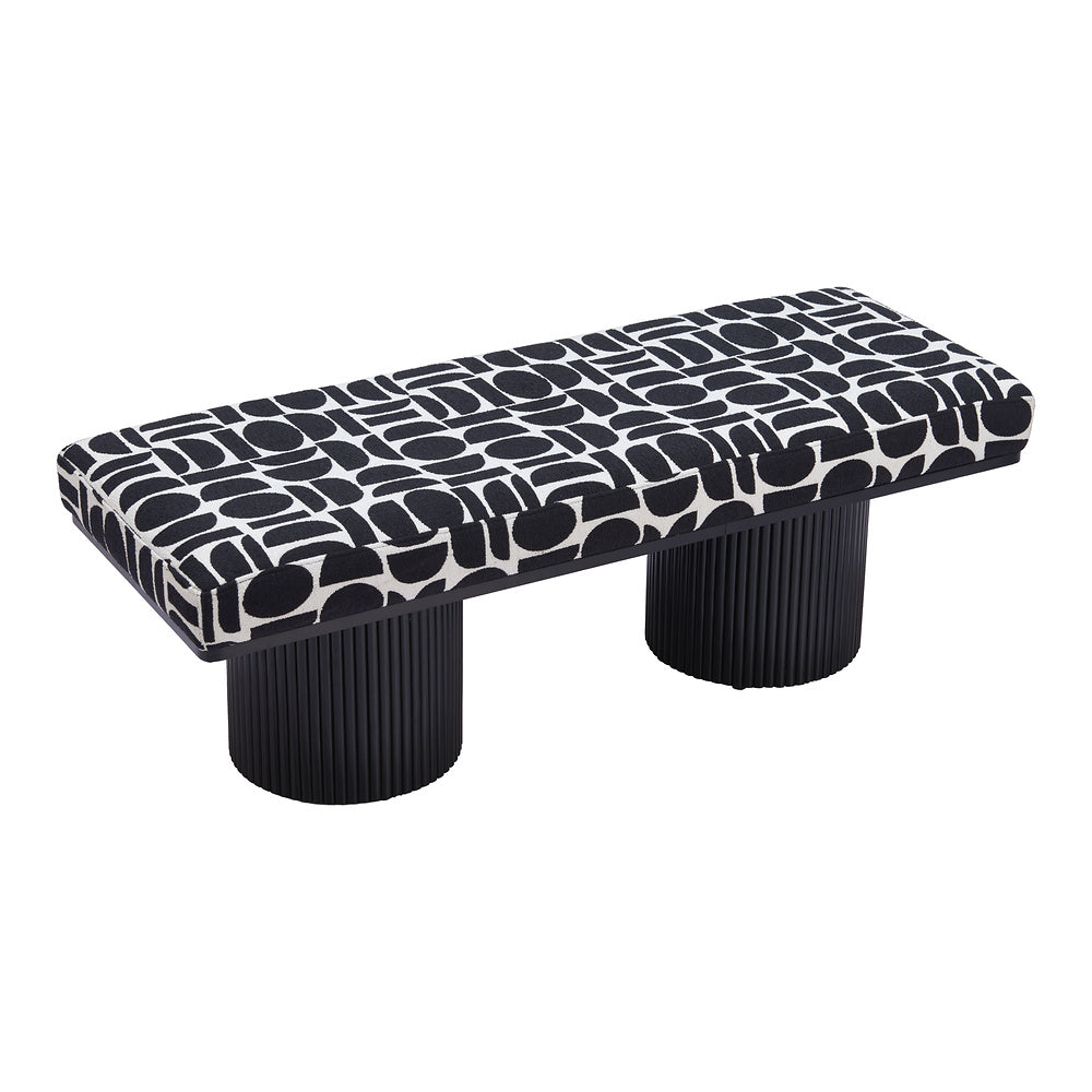 Banca para Sala de Espera 2 Plazas - ZUO BOTOIA - Varios Colores - Asiento y Respaldo Tapizados en Tejido Texturizado