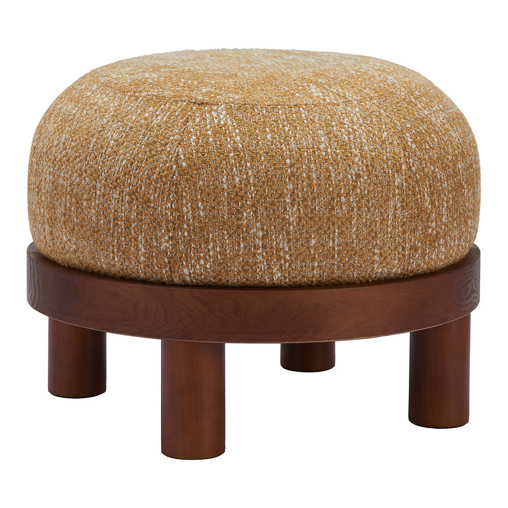 Otomán para Hotel - ZUO GOME - Varios Colores - Tapizado en Tejido Texturizado - Amarillo Avena
