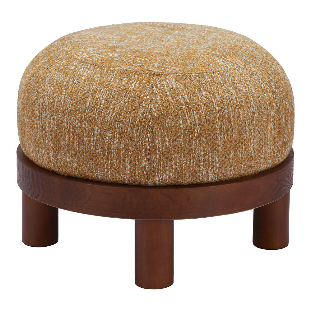 Otomán para Hotel - ZUO GOME - Varios Colores - Tapizado en Tejido Texturizado - Amarillo Avena