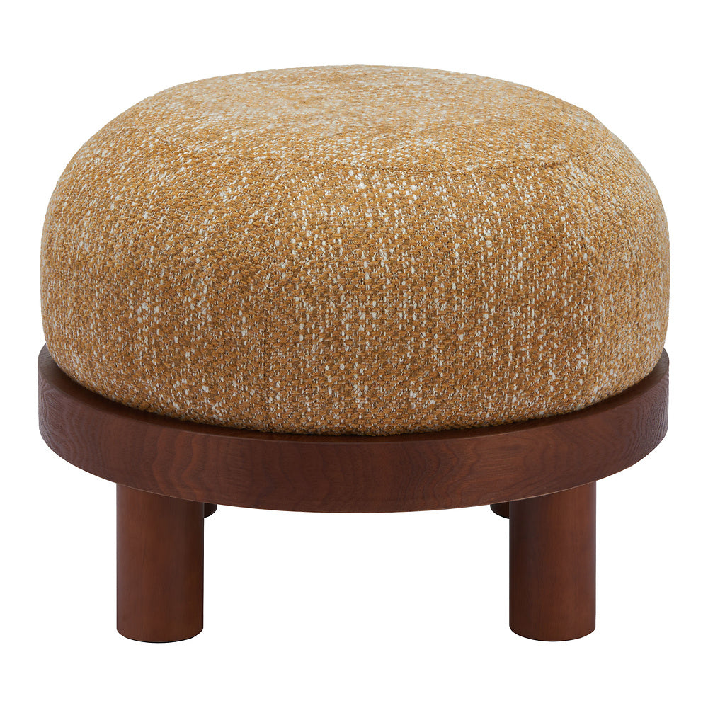 Otomán para Hotel - ZUO GOME - Varios Colores - Tapizado en Tejido Texturizado - Amarillo Avena