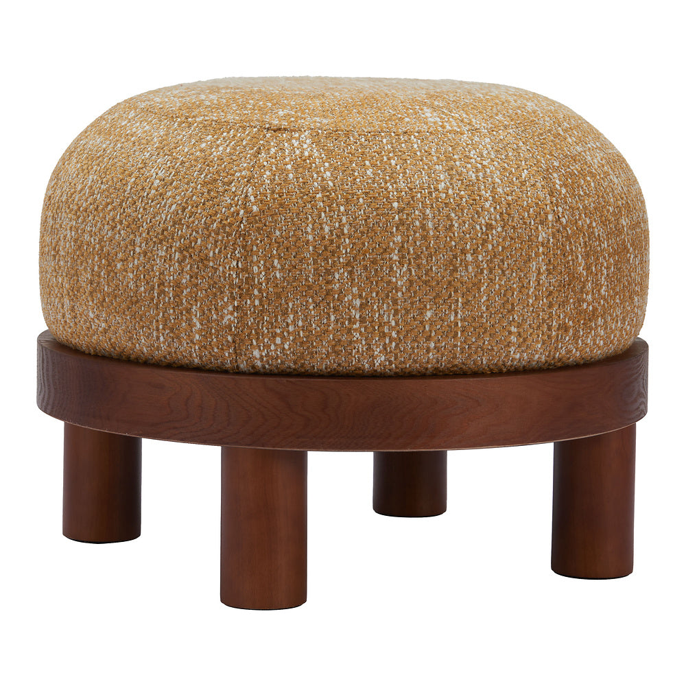 Otomán para Hotel - ZUO GOME - Varios Colores - Tapizado en Tejido Texturizado - Amarillo Avena