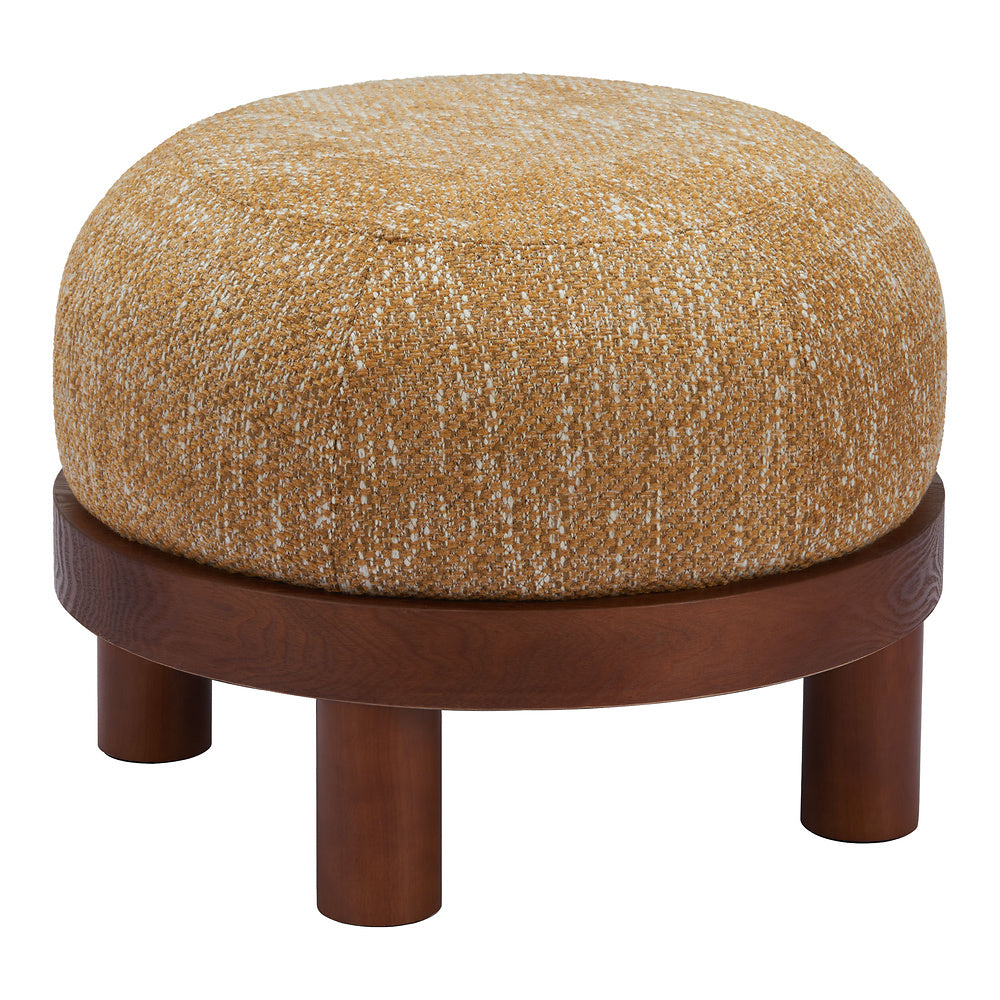 Otomán para Hotel - ZUO GOME - Varios Colores - Tapizado en Tejido Texturizado - Amarillo Avena