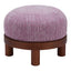 Otomán para Hotel - ZUO GOME - Varios Colores - Tapizado en Tejido Texturizado - Morado Glicina