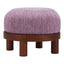 Otomán para Hotel - ZUO GOME - Varios Colores - Tapizado en Tejido Texturizado - Morado Glicina