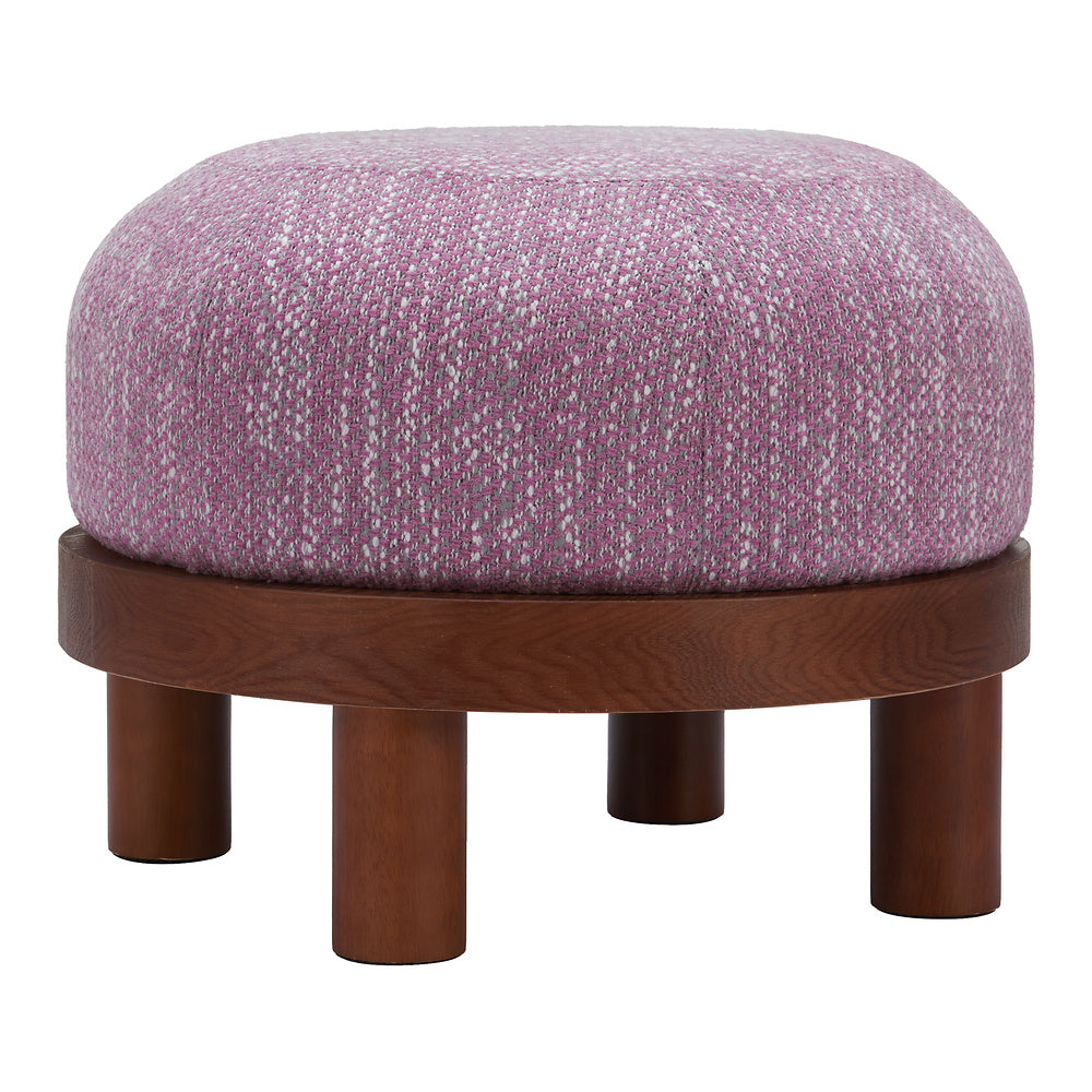Otomán para Hotel - ZUO GOME - Varios Colores - Tapizado en Tejido Texturizado - Morado Glicina