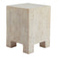 Mesa Auxiliar para Área de Descanso - ZUO KITARA - Beige - Cubierta de Óxido de Magnesio Símil Piedra y Estructura de Óxido de Magnesio
