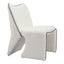 Sillón Ocasional para Spa - ZUO NOVO - Marfil - Asiento y Respaldo Tapizados en Tejido Texturizado