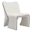 Sillón Ocasional para Spa - ZUO NOVO - Marfil - Asiento y Respaldo Tapizados en Tejido Texturizado