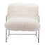 Sillón Ocasional para Área de Descanso - ZUO PELUT - Blanco - Asiento y Respaldo Tapizados