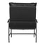 Sillón Ocasional para Coworking - ZUO HALAUS - Negro - Asiento y Respaldo Tapizados en Piel Sintética
