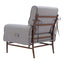 Sillón Ocasional para Salón de Belleza - ZUO KLEM - Gris - Asiento y Respaldo Tapizados en Tejido Texturizado