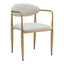 Silla Comercial para Comedor de Empresa - ZUO ZENS - Gris Pluma - Asiento y Respaldo Tapizados en Tejido Texturizado