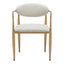 Silla Comercial para Comedor de Empresa - ZUO ZENS - Gris Pluma - Asiento y Respaldo Tapizados en Tejido Texturizado