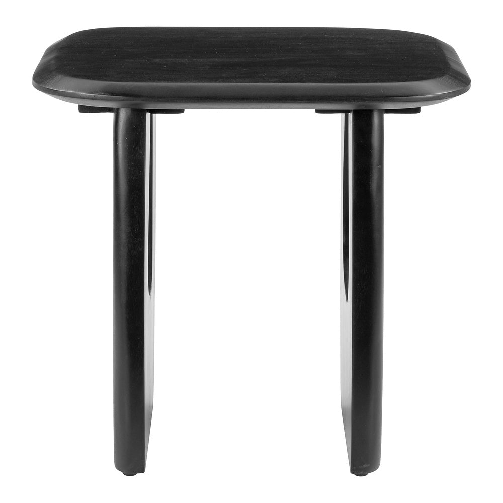 Mesa Decorativa para Consultorio - ZUO ARASAN - Negro - Cubierta de Madera de Acacia Pintada y Estructura de Madera de Acacia