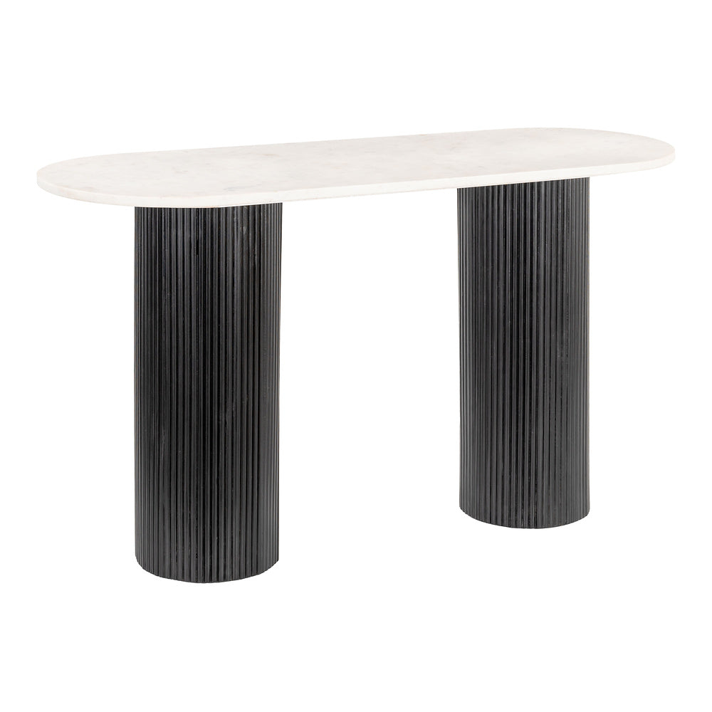 Mesa Consola para Lobby de Hotel - ZUO IZOLA - Varios Colores - Cubierta de Mármol Natural y Estructura de MDF
