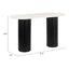Mesa Consola para Lobby de Hotel - ZUO IZOLA - Varios Colores - Cubierta de Mármol Natural y Estructura de MDF