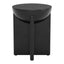Mesa Auxiliar para Habitación de Hotel - ZUO TUME - Negro - Cubierta de Madera de Mango Pintada y Estructura de Madera de Mango