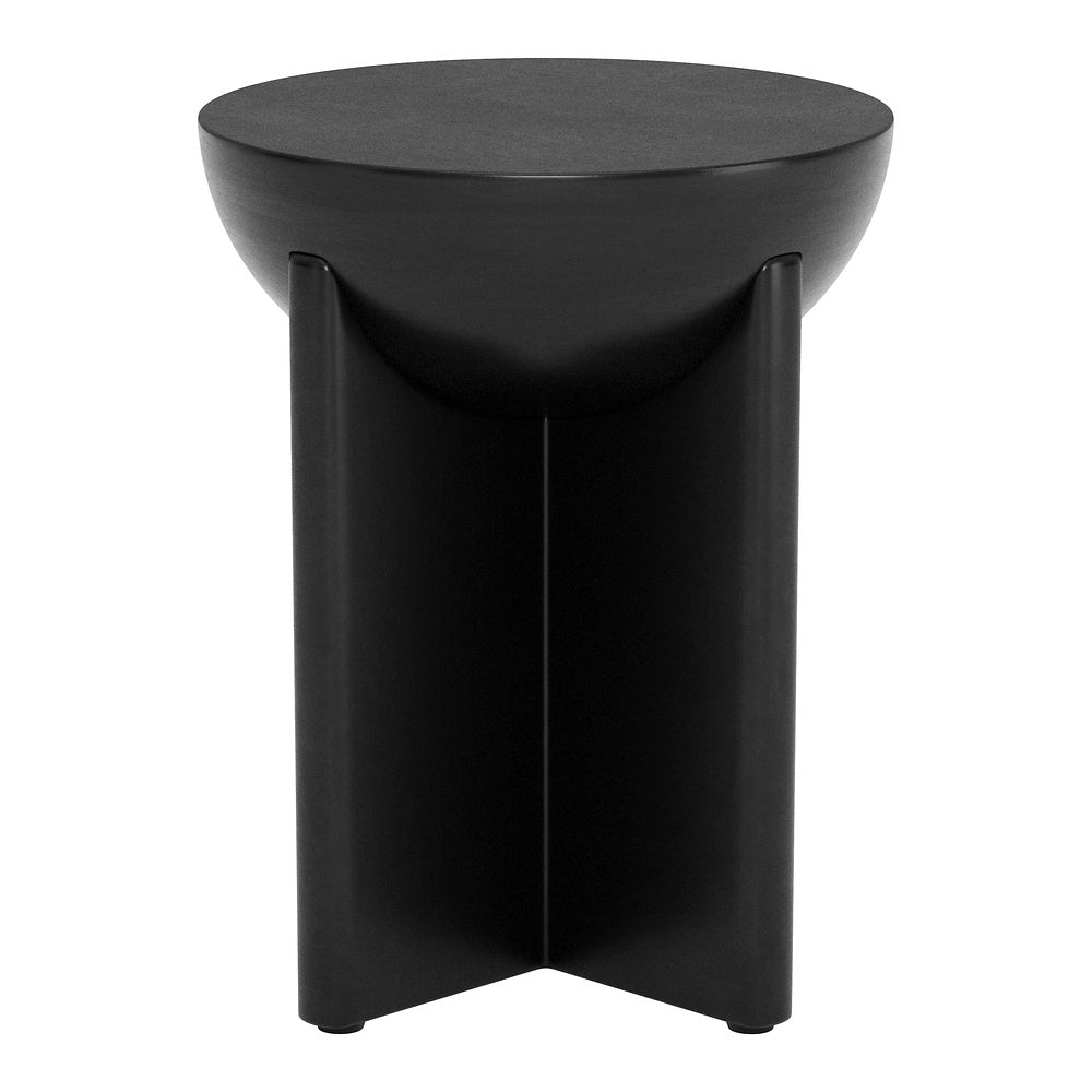 Mesa Auxiliar para Habitación de Hotel - ZUO TUME - Negro - Cubierta de Madera de Mango Pintada y Estructura de Madera de Mango