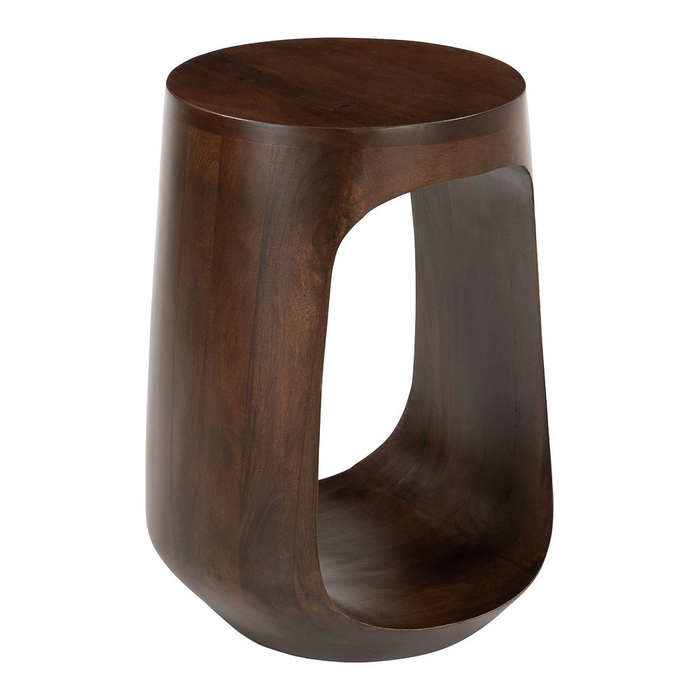 Mesa Auxiliar para Lobby de Hotel - ZUO OKNO - Nogal - Estructura y Cubierta en Madera de Mango